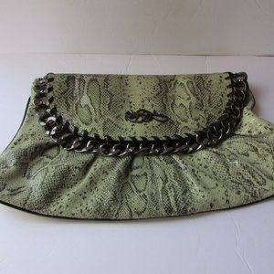 Betsy Johnson Snake Skin Large Heavy Clutch